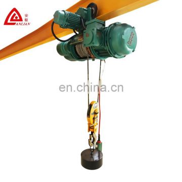 Good quality 10t electric 24m wire rope hoist with CE certification