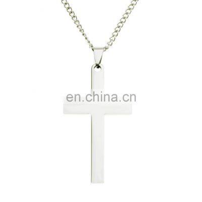 Simple Fashion Cross Chain Necklace For Women Men Luxury Ladies Gold Jewelry Pendant Necklaces Crucifix Christian Ornament Gifts