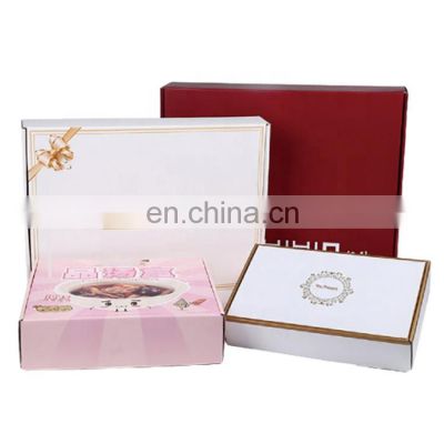 wholesale custom luxury printed colorful white cardboard mailer corrugated box shipping with logo