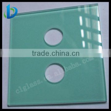 2 Holes switch panel glass made in China