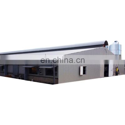 China making export Philippines steel structure broiler chicken stable huts shed for sale