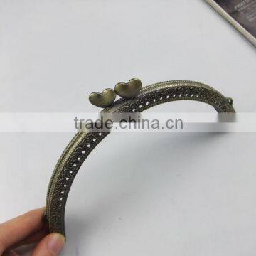 NEW!Antique Brass Metal Sewing Clutch Frame China Direct Supplier DIY Clutch BagFrame With Clasp Loop