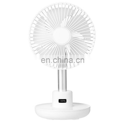 Amazon hot selling usb rechargeable desk fan rotatable mini fan