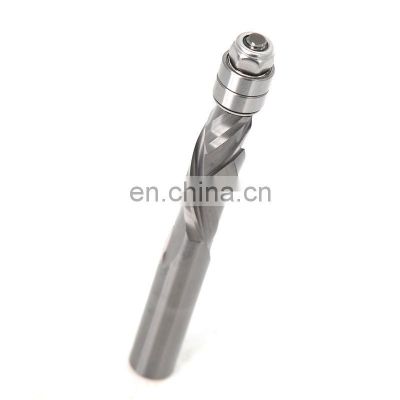 LIVTER  Integral alloy one-piece composite spiral two-edged export quality 1/2 shank with bearing copying trimming knife