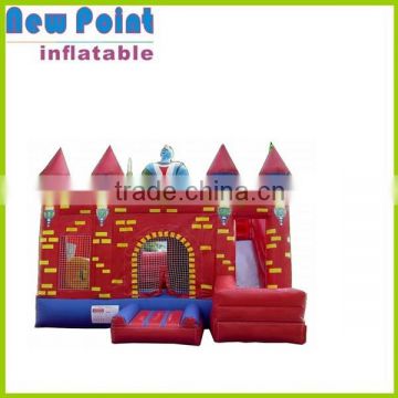 Red party inflatable bounce slide, inflatable castle combo