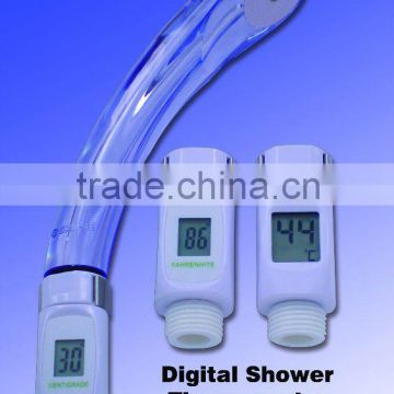 shower thermometer with temperature alert