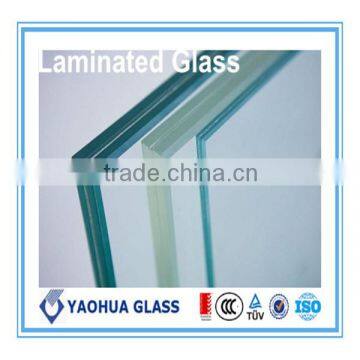 6.38mm balustrade stairs safety glass laminated glass price