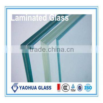 8.38mm printing glass/safety decorative low price laminated glass