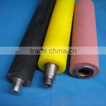 Factory wholesale machined Polyurethane 80-85A PU machined coat rubber plastic teflon coated conveyor rollers