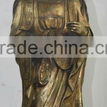 Antique Chinese Standing Bronze Buddha Statue