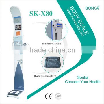 SK-X80 With Thermal Printer Automatic Cutting Paper Original Human Body Scales Kiosk