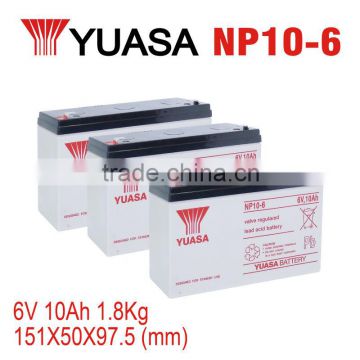 Industrial Rechargeable batteries YUASA NP10-6