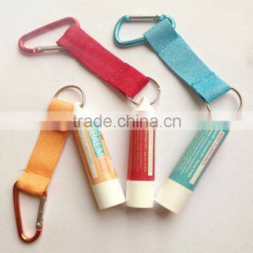 Lip balm with lanyard