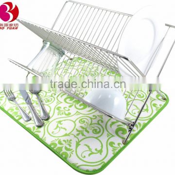 Homesolution kitchen accessories plate mat china factory microfiber dish drying mat wholesale