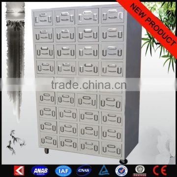 Commercial stainless steel cabinet Vertical white metal data medical cabinet with 3 drawers lateral cabient