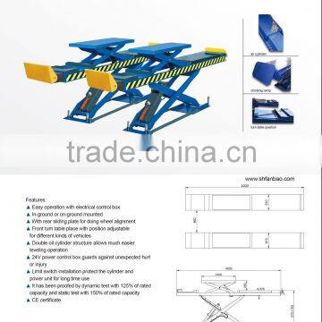 alignment scissor lift -hydraulic CE approved;