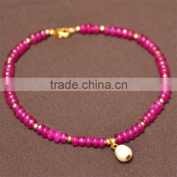 Workable price natural stone bead bracelet string bracelet