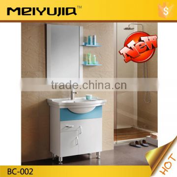 Kuwait Salable floor mounted modern PVC bathroom cabinet