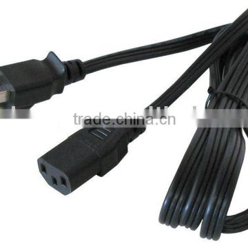 North America NEMA power plug with IEC C13 power cord