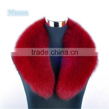 Big Real Detachable Fox Fur Shawl Collar for Women Coat