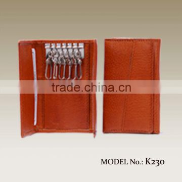Leather keyring holder