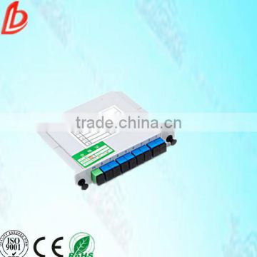 1x8 1*8 1 8 LGX Box Card Insertion Type FTTH Passive Fiber optic PLC Splitter BOX with SC upc Adapter