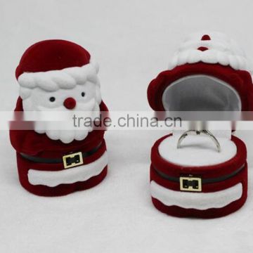 Luxury flocking Santa jewelry packaging box