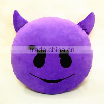 Super Soft Plush Purple Devil Emoticon Emoji Pillow Demon Emoji Pillows