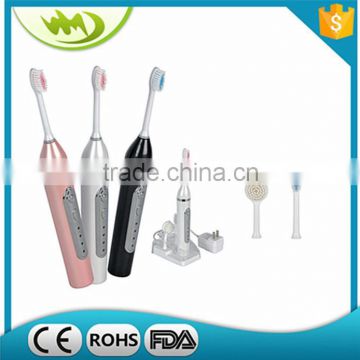 rechargeable adult electric toothbrush with brush head holder