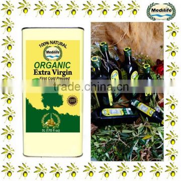 Organic Extra Virgin Olive Oil, High Quality Tunisian Olive Oil, Pure Olive Oil, 100% Organic Extra Virgin Olive Oil 5L.