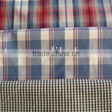 100% cotton yarn dyed checks cloth fabric