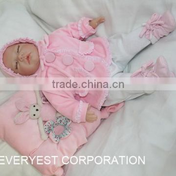 Soft body reborn baby doll with silicone for sale