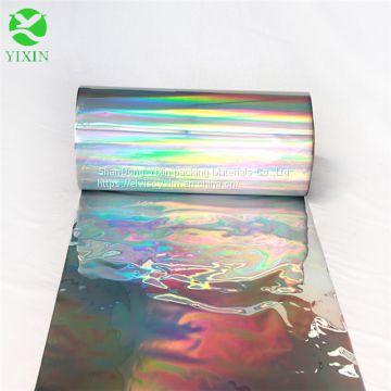 Metallized bopp/pet holographic rainbow film/metalized polyester film