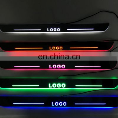 Led Door Sill Plate Strip moving light door scuff for chevrolet chevy sequential ambient light