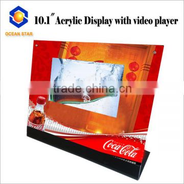 lcd video displayer desktop acrylic stand