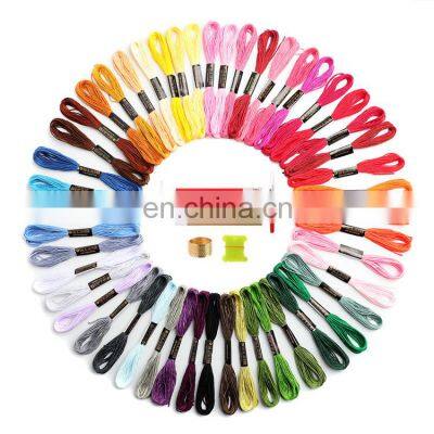 Hot selling wholesale 100% polyester cross stitch floss and thread for handmade