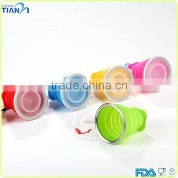 Hot Selling FDA Silicone Collapsible Cup Silicone Drinking Cup