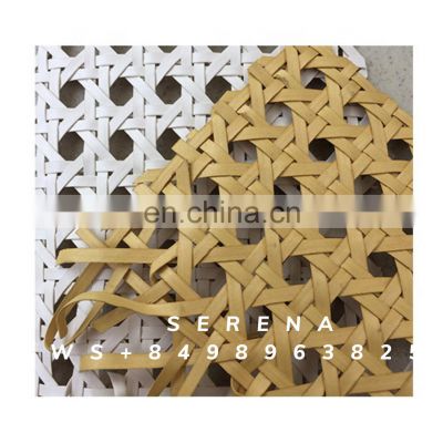 High Quality PE plastic canning Mesh Rattan Cane Webbing Roll Woven Bleashed Rattan Webbing Cane (Serena WS +84989638256)