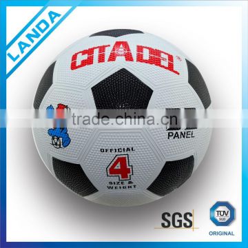 cheap rubber soccer ball size 4