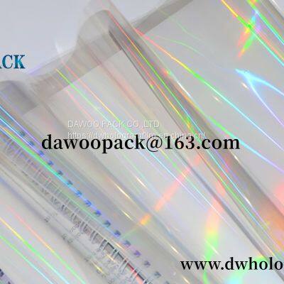 transparent zns bopp holographic film