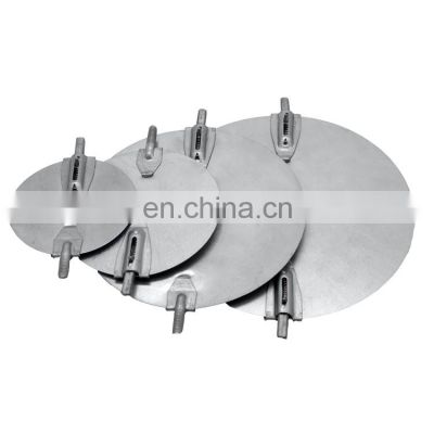 Galvanized steel round damper blade with assemblies damper draft stopper ventilation HVAC duct damper blades