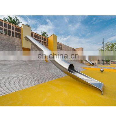 Stainless steel spiral chute, a custom stainless steel slide