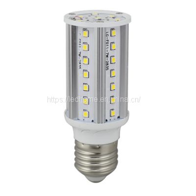 Aluminum SMD2835 E27/B22 LED Corn Light (7W)