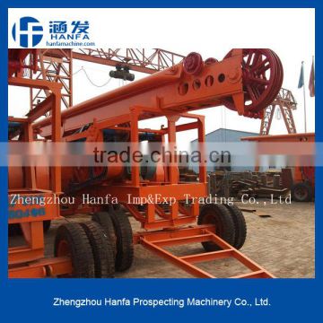 borehole drilling machine HF-6A for piling foundation,percussion drilling rig
