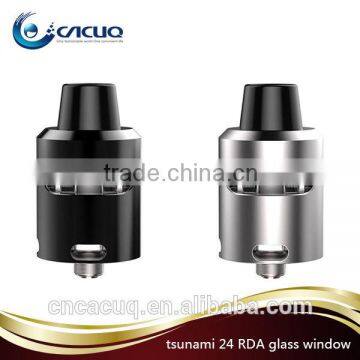 Top selling products DIY Coil geekvape black / silver 6.0 ml tsunami 24 rda glass window