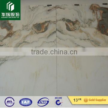 Luxury white Onyx stone landscape painting for background wall
