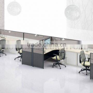 Modern Unique Double L Shape Office Cubicle for 4 Person(SZ-WS920)