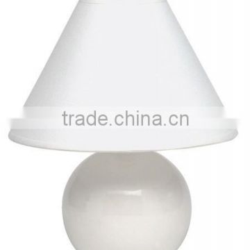 living room lamp table lamp,offwhite color,ceramic base with textile shade desk lamp
