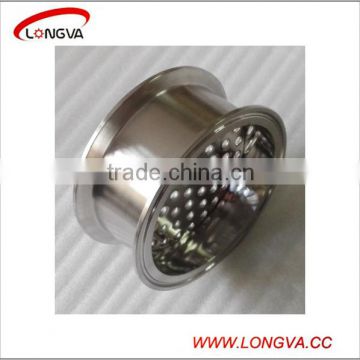 sanitary stainless steel pipe fitting tri clamp spool with filter plate