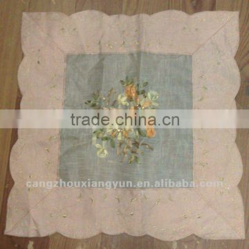 Classic Ribbon Embroidery Table Cloth